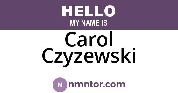 Carol Czyzewski