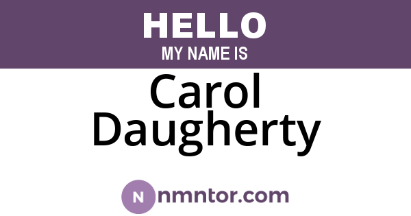 Carol Daugherty
