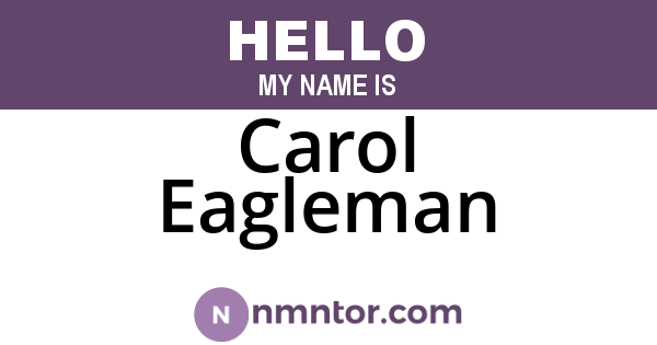 Carol Eagleman