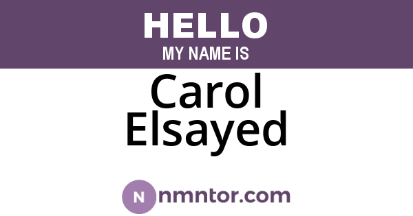 Carol Elsayed