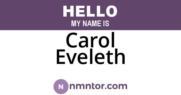 Carol Eveleth