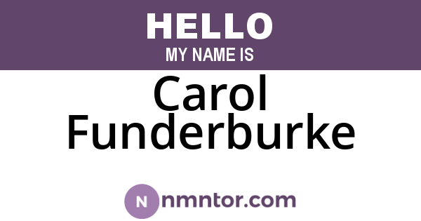 Carol Funderburke