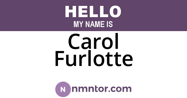 Carol Furlotte