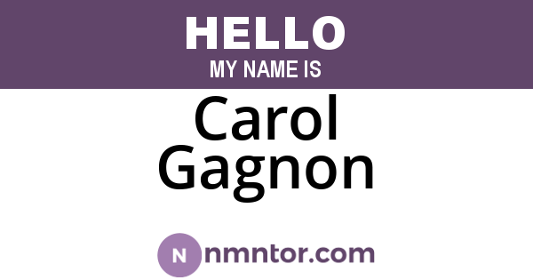Carol Gagnon