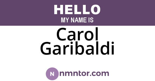 Carol Garibaldi