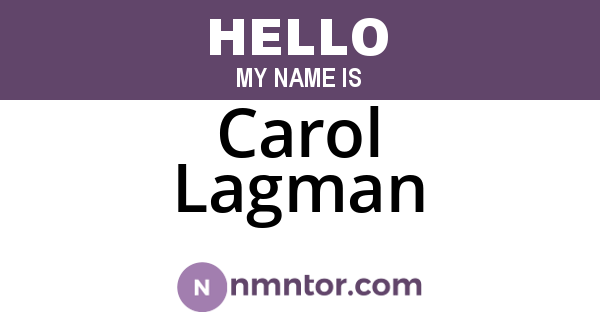 Carol Lagman