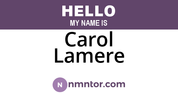 Carol Lamere