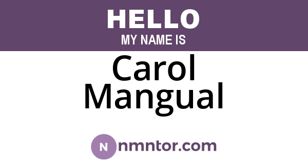 Carol Mangual