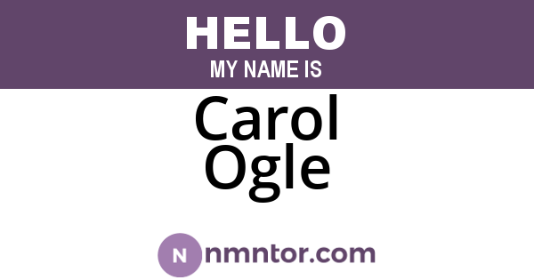Carol Ogle