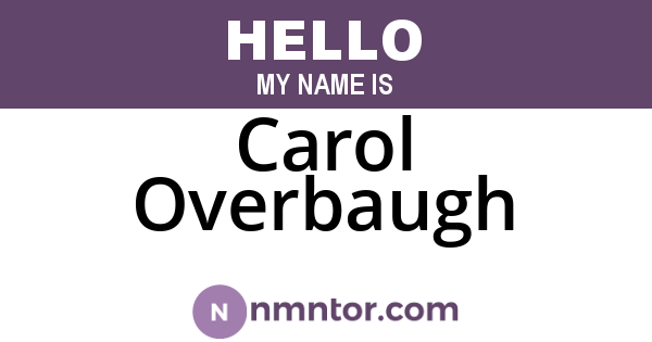 Carol Overbaugh
