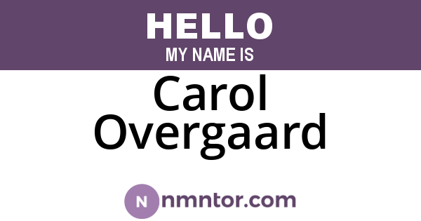 Carol Overgaard