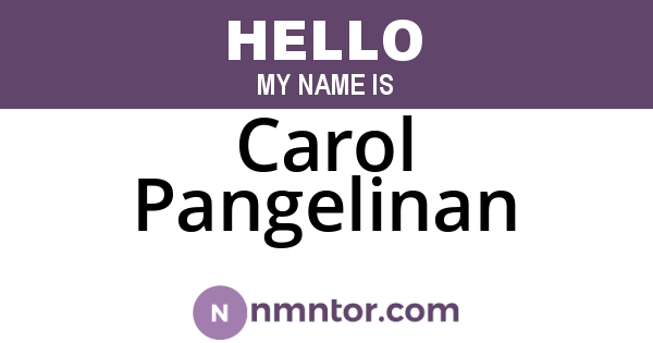 Carol Pangelinan