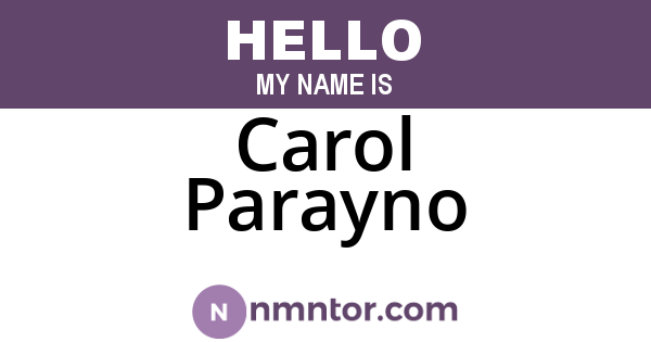 Carol Parayno