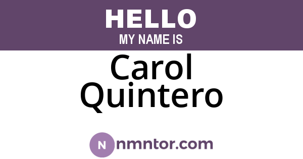 Carol Quintero