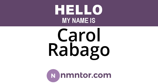 Carol Rabago