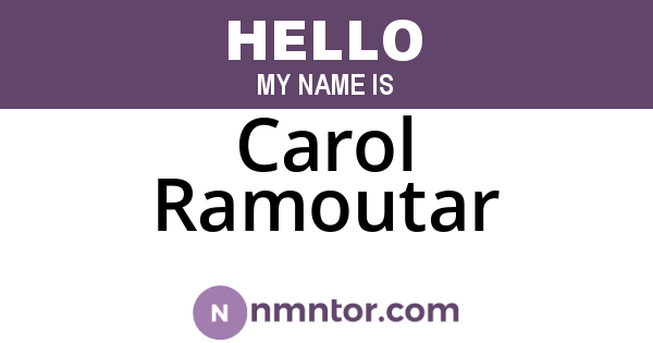 Carol Ramoutar