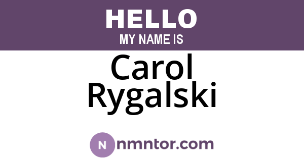 Carol Rygalski