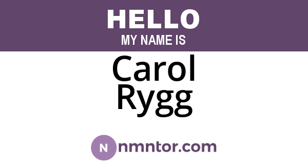 Carol Rygg