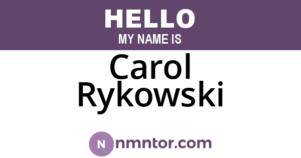 Carol Rykowski