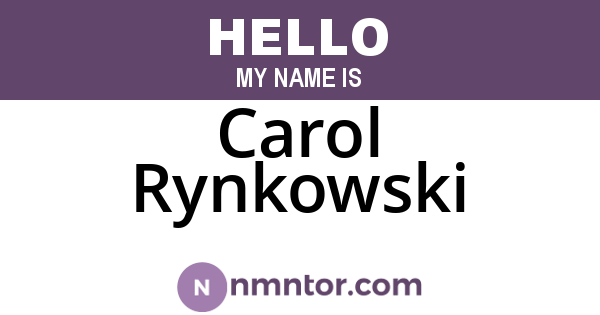 Carol Rynkowski
