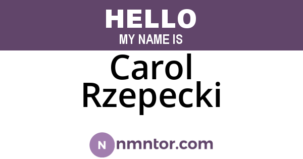 Carol Rzepecki