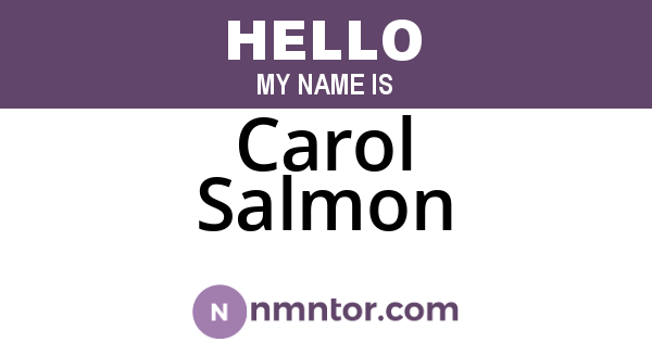 Carol Salmon