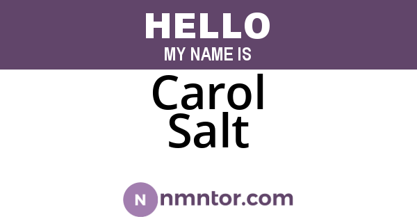 Carol Salt