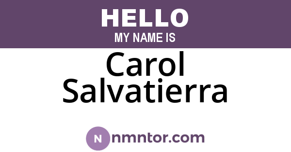 Carol Salvatierra