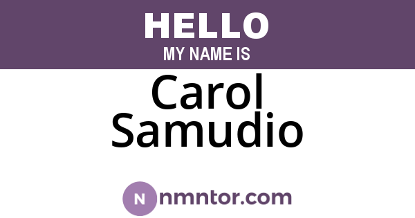 Carol Samudio