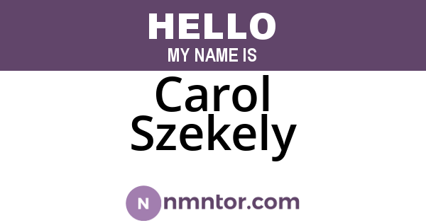 Carol Szekely