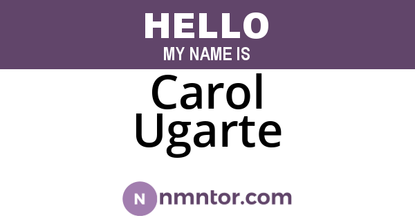 Carol Ugarte