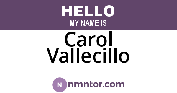 Carol Vallecillo