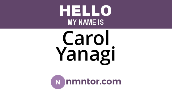 Carol Yanagi