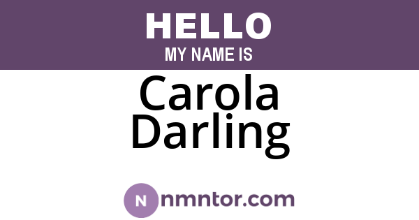Carola Darling