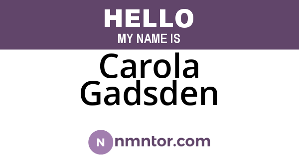 Carola Gadsden