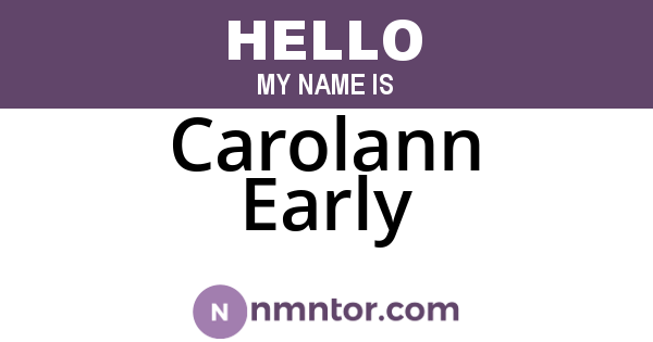 Carolann Early