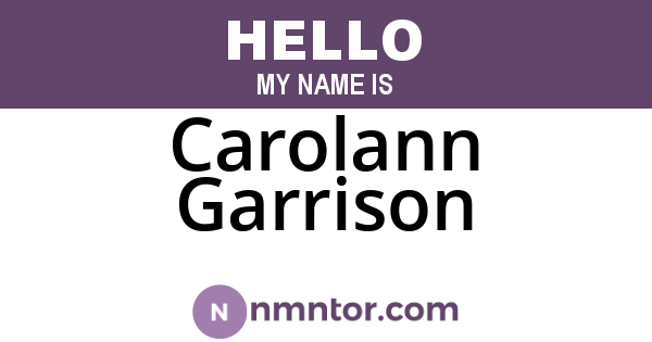 Carolann Garrison