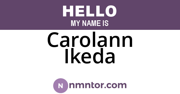 Carolann Ikeda