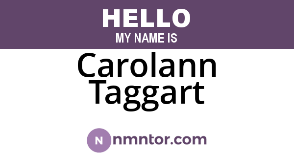 Carolann Taggart