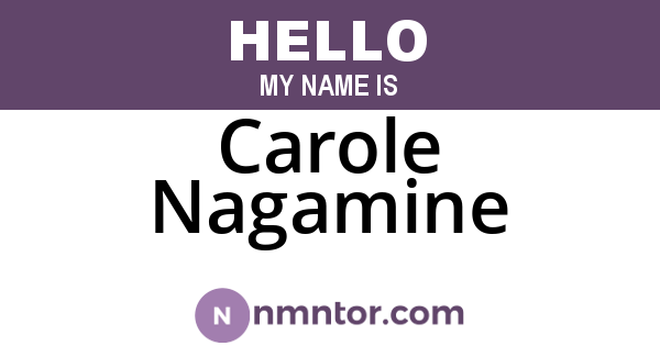 Carole Nagamine