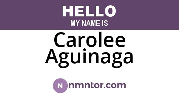 Carolee Aguinaga