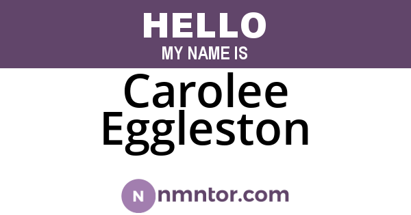 Carolee Eggleston