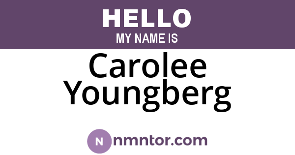 Carolee Youngberg
