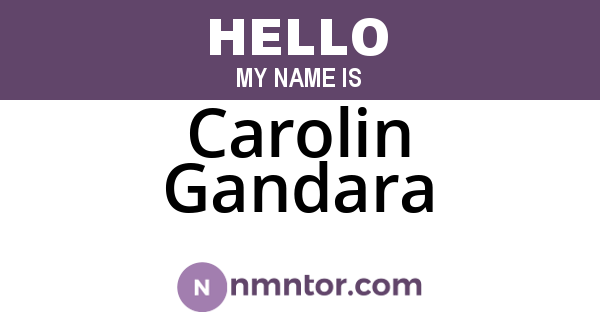Carolin Gandara