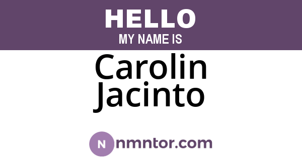 Carolin Jacinto