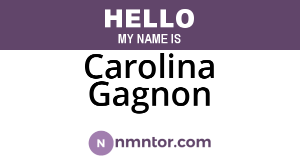 Carolina Gagnon