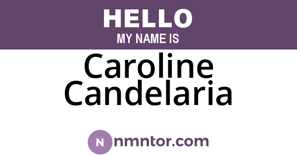 Caroline Candelaria