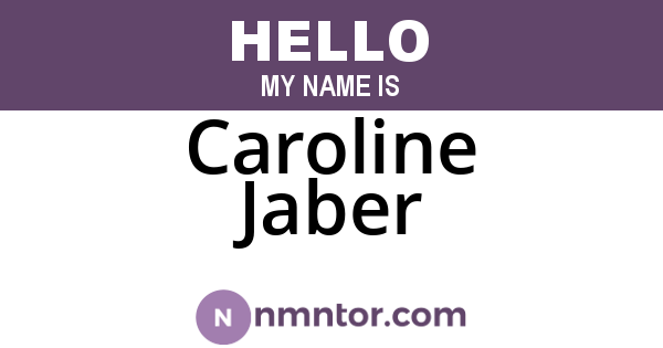 Caroline Jaber