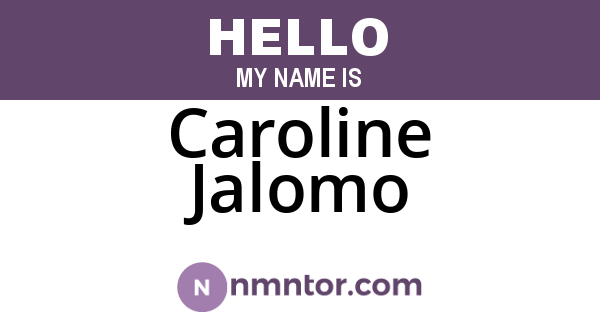 Caroline Jalomo