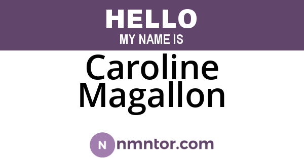 Caroline Magallon